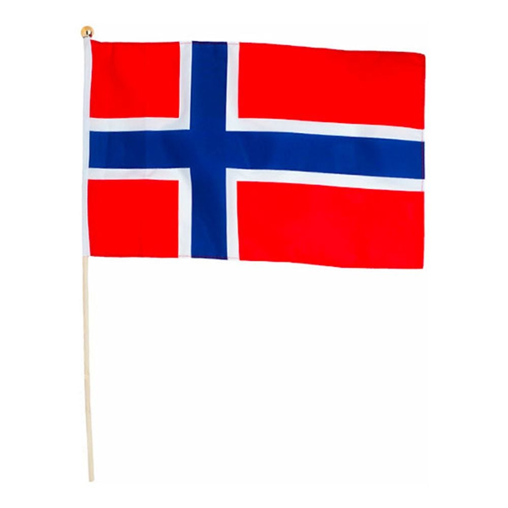 Flagga på Pinne Norge