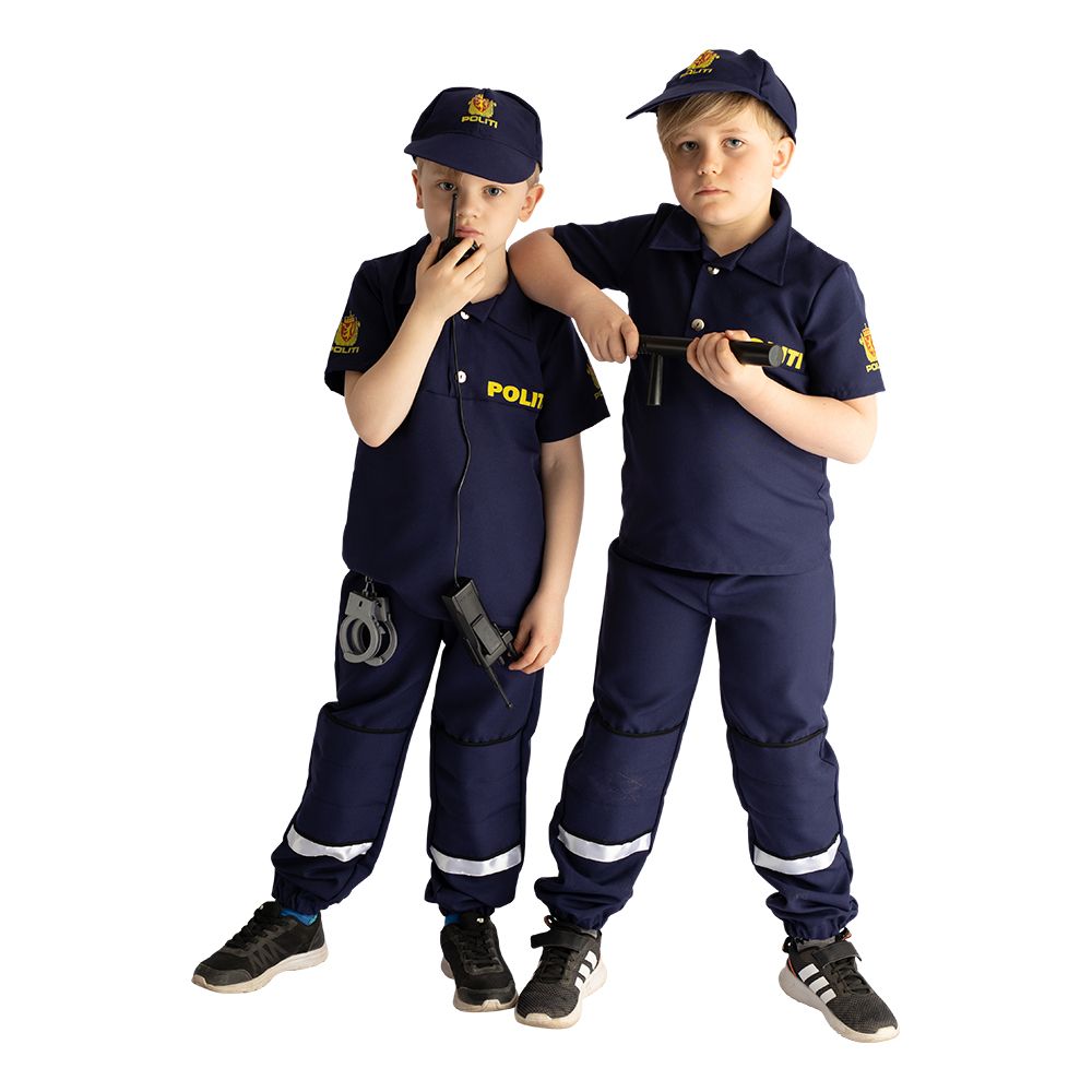 Norsk Politi Barn Kostyme