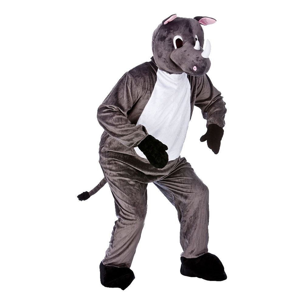 Noshörningsmaskot Maskeraddräkt