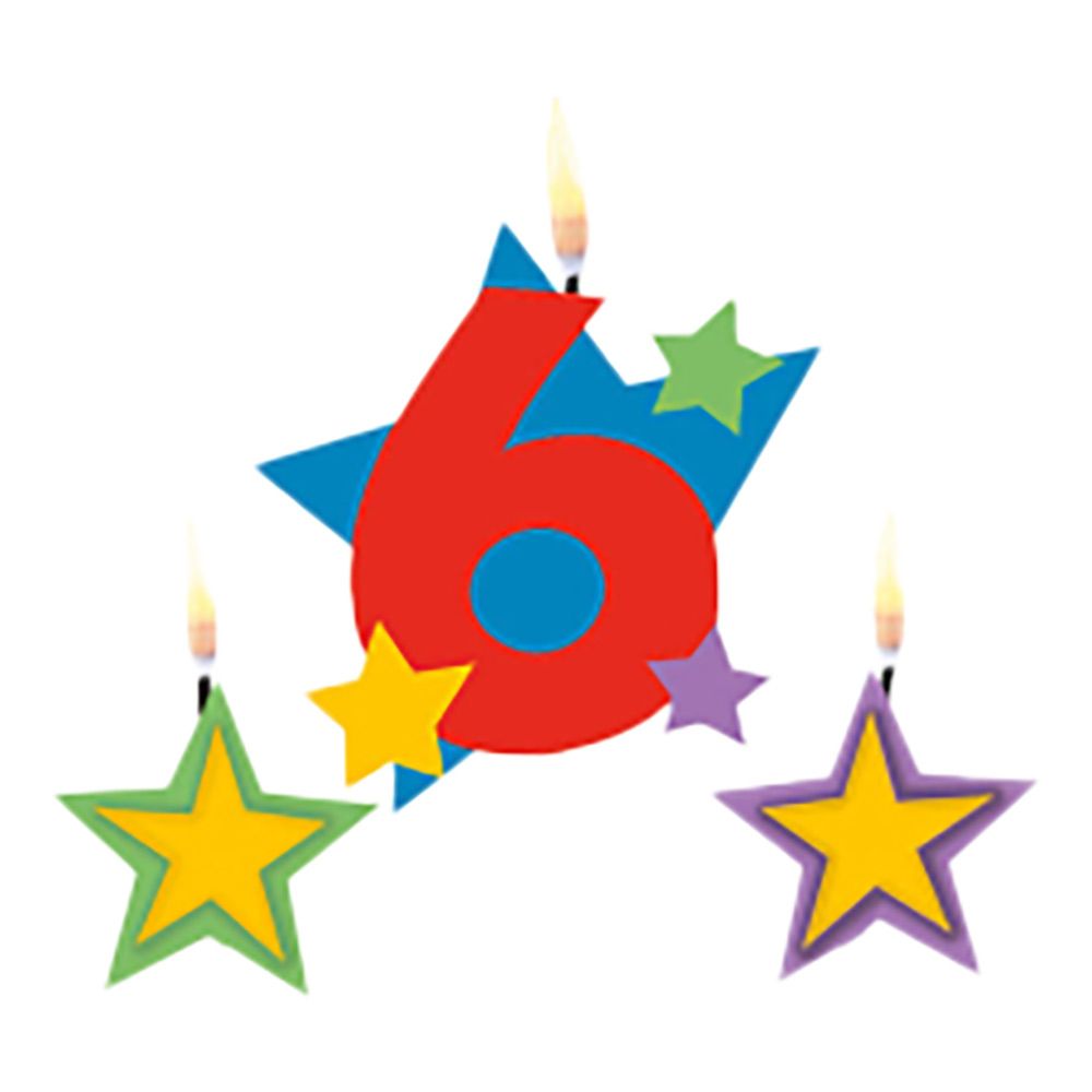 Kakkukynttilät Numero Tähdet