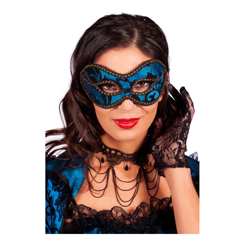 Ögonmask Blå Maskeradbal
