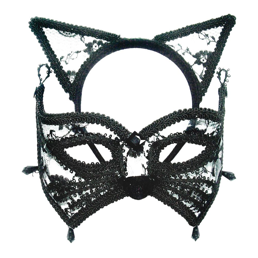 Ögonmask Katt med Öron