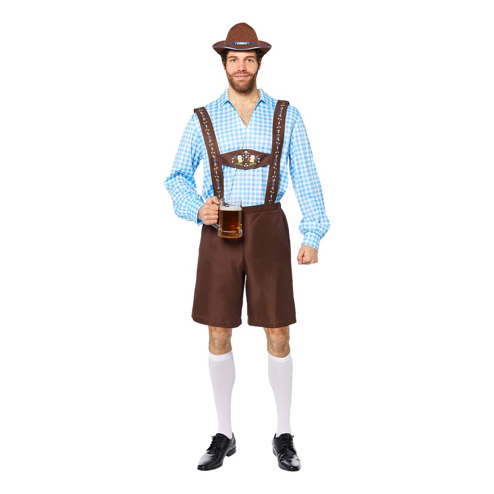 Oktoberfest Blå Maskeraddräkt
