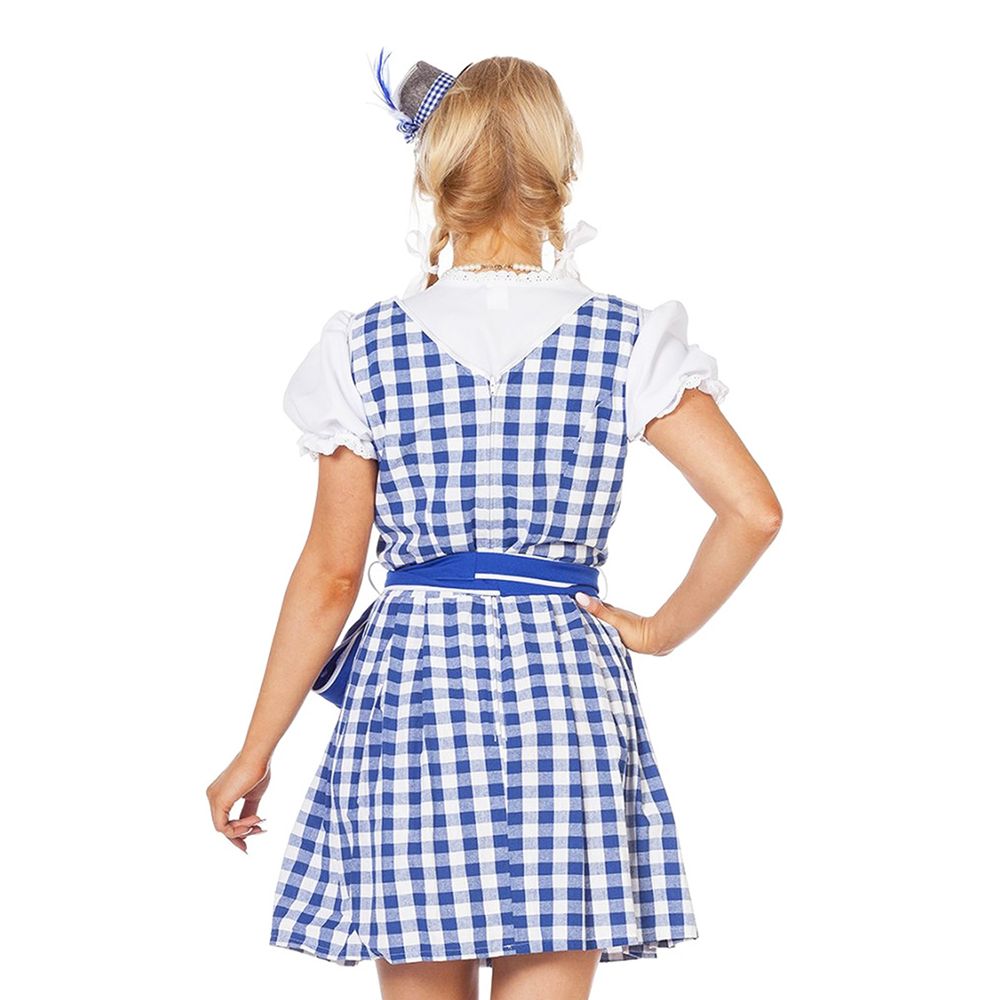 Oktoberfest Dirndl Blå Kostume