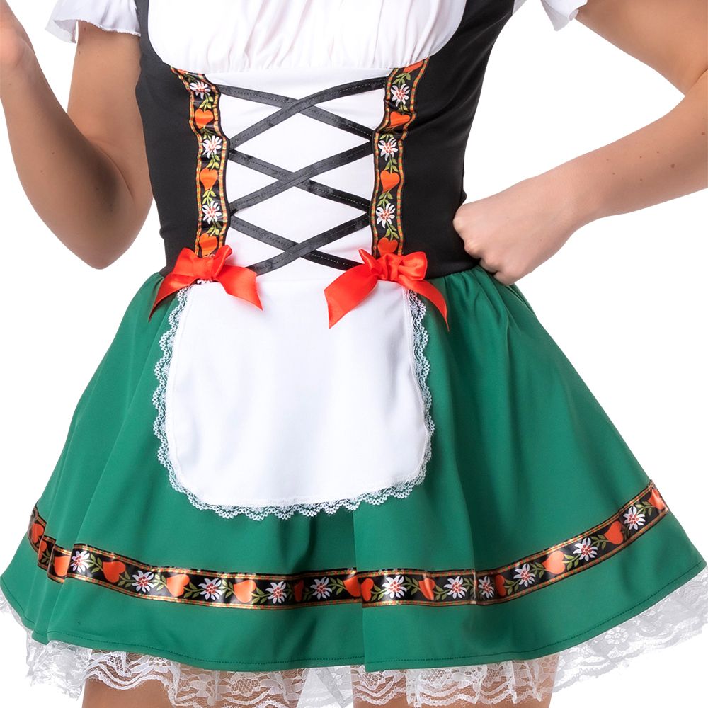 Oktoberfest Dirndl Grön Maskeraddräkt