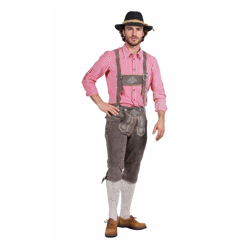 Oktoberfest Lederhosen Deluxe Harmaat