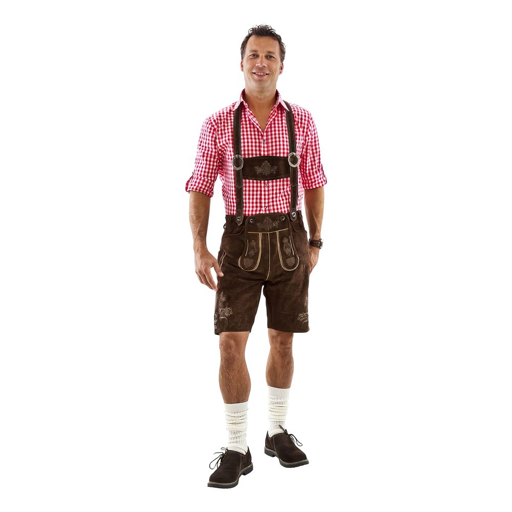 Oktoberfest Lederhosen Shorts Brune