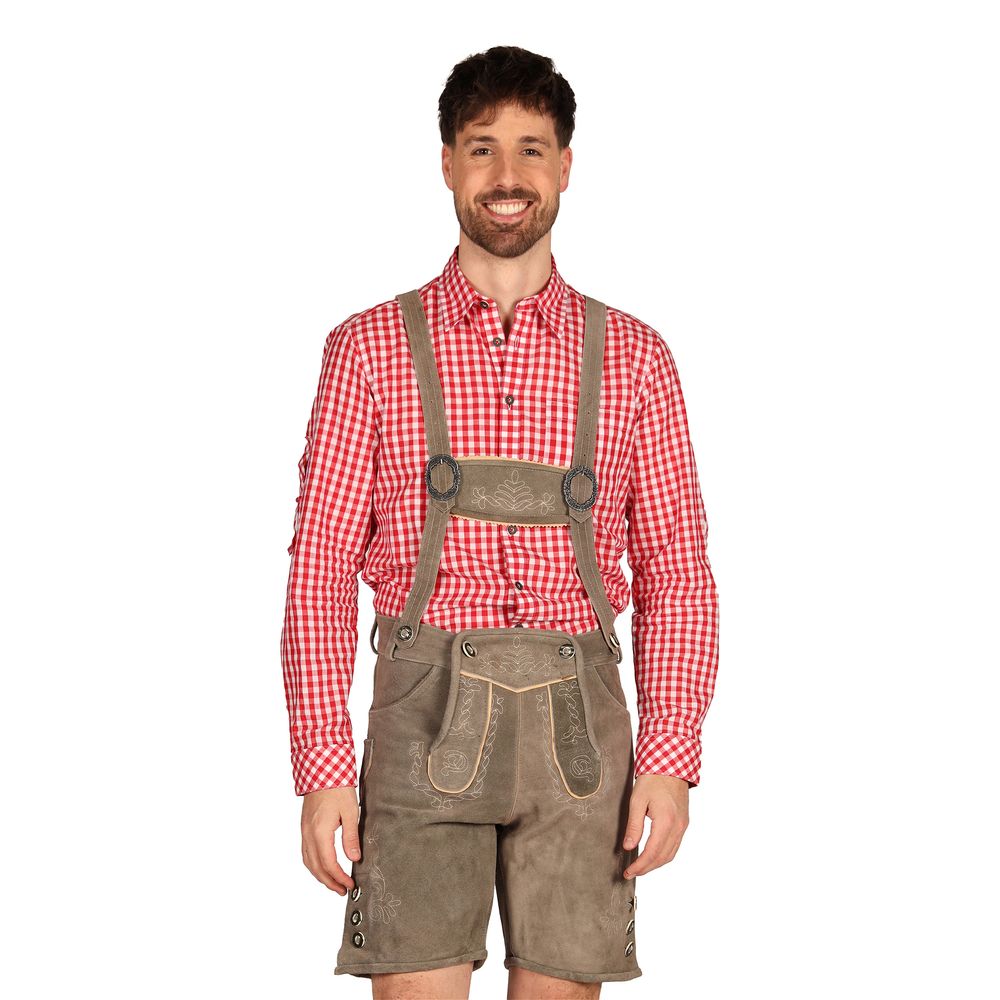 Oktoberfest Lederhosen Shorts Deluxe Beige