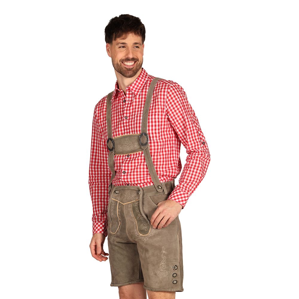 Oktoberfest Lederhosen Shorts Deluxe Beige