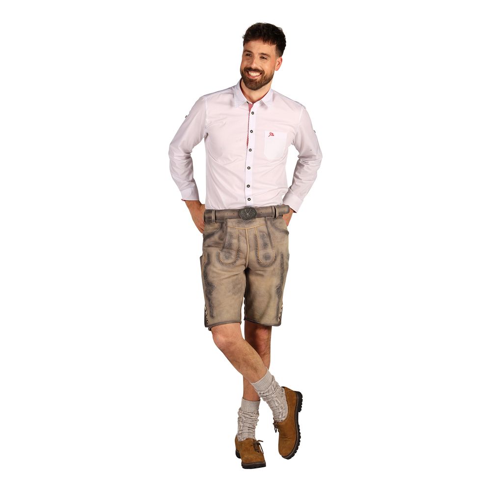 Oktoberfest Lederhosen Shorts Super Deluxe Beige Vintage
