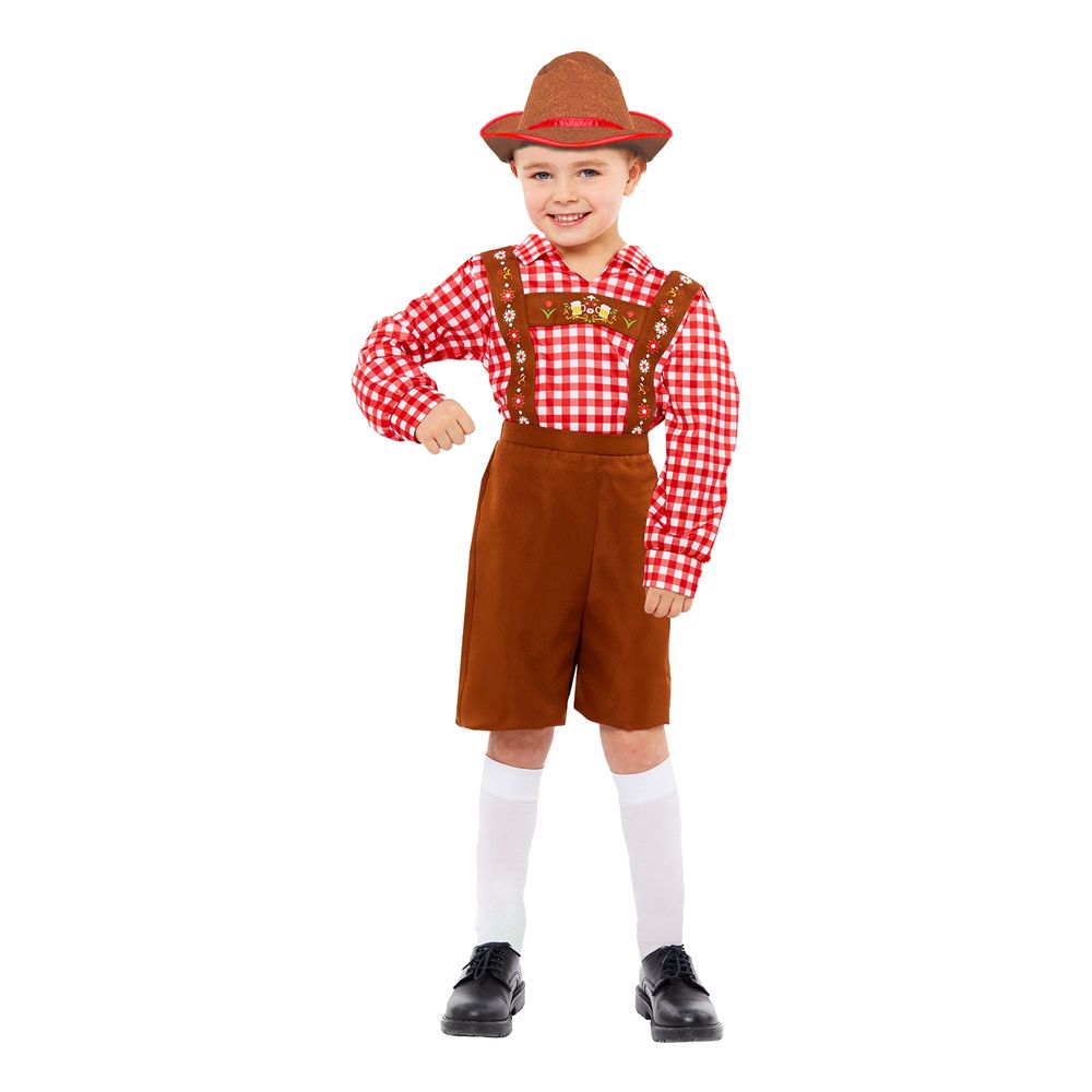 Oktoberfest Röd Barn Maskeraddräkt