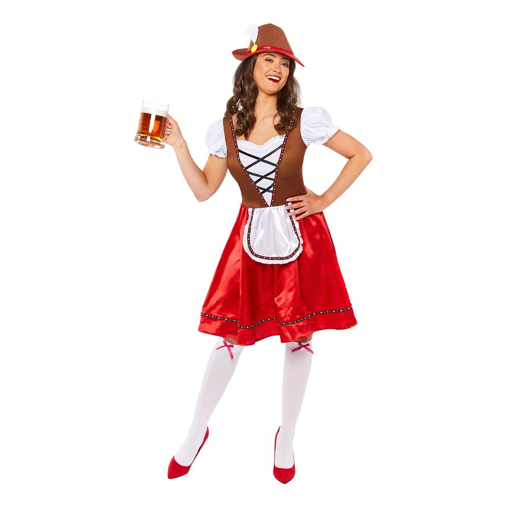 Oktoberfest Punainen Mekko Naamiaisasu