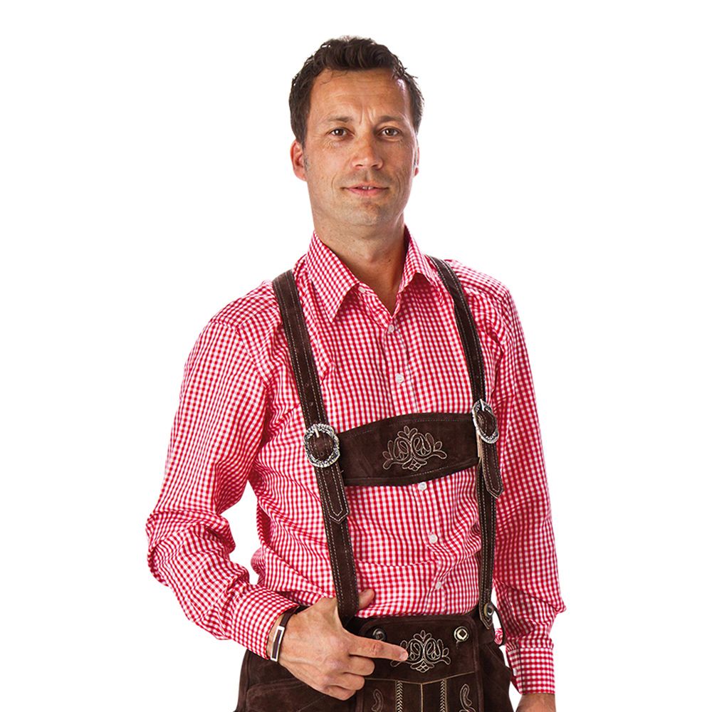 Oktoberfesten Skjorte Rød