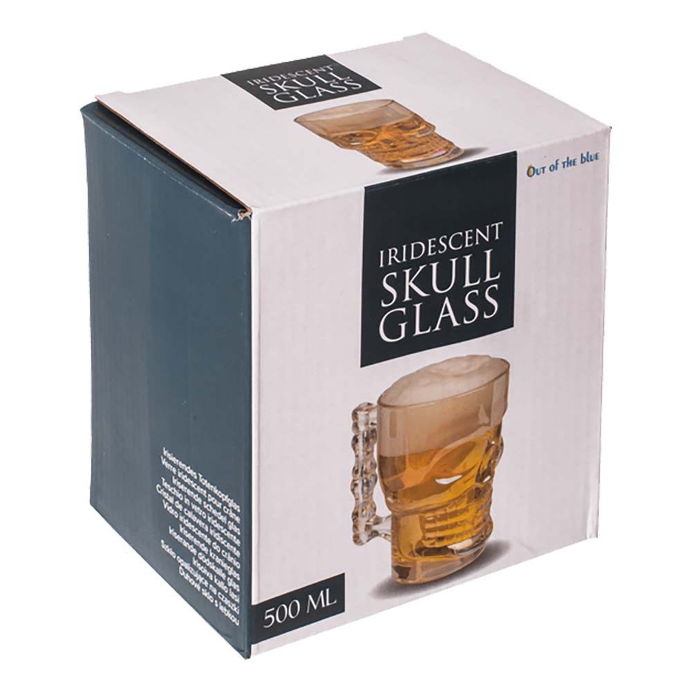 Ølglas Kranium Skinnende