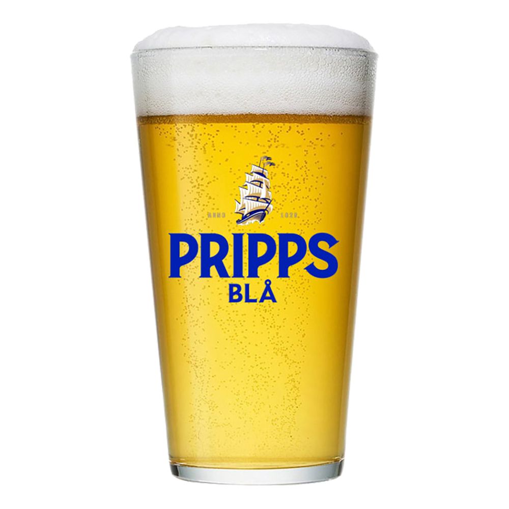 Ølglas Pripps Blå