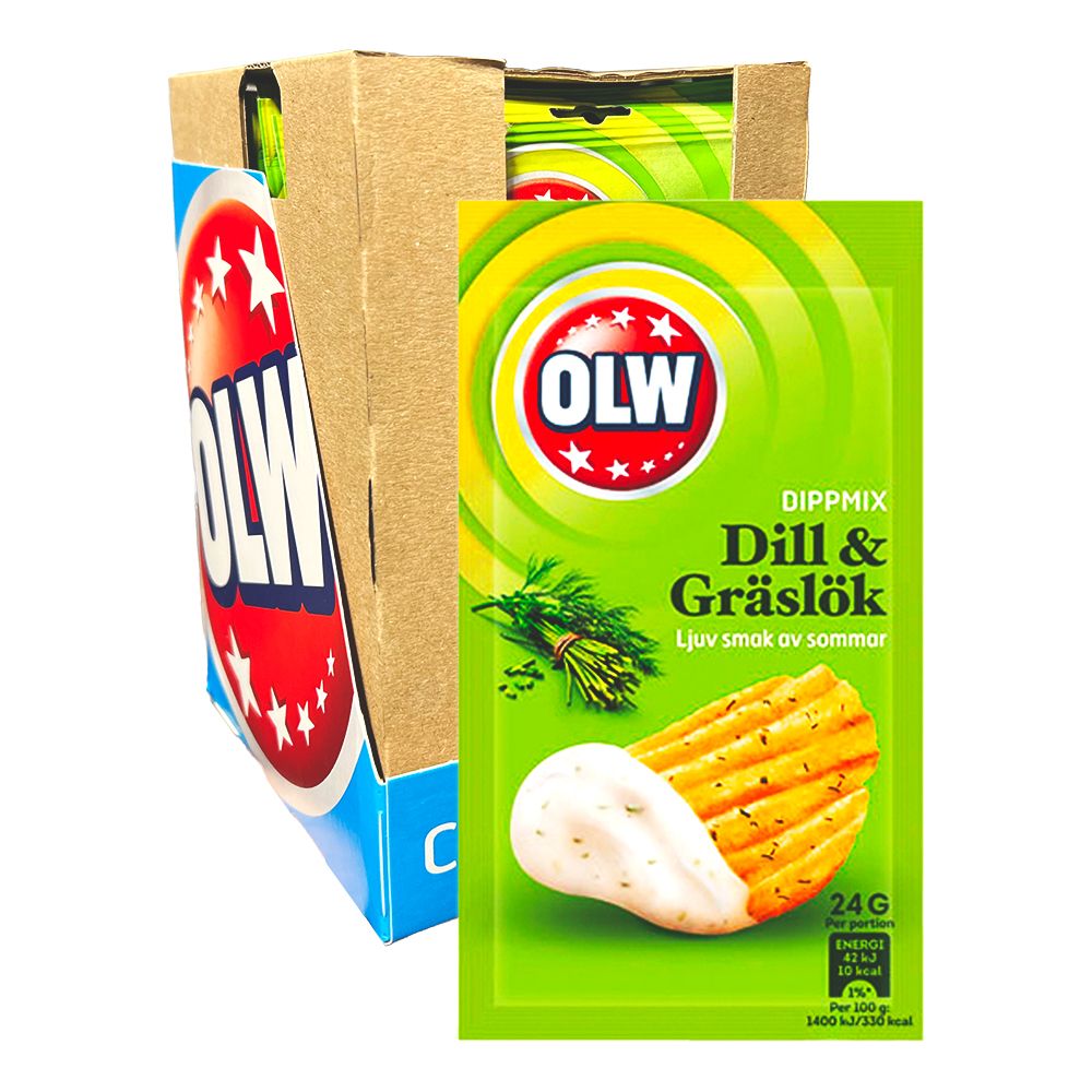 OLW Dipmiks Dill & Gressløk Storpakning