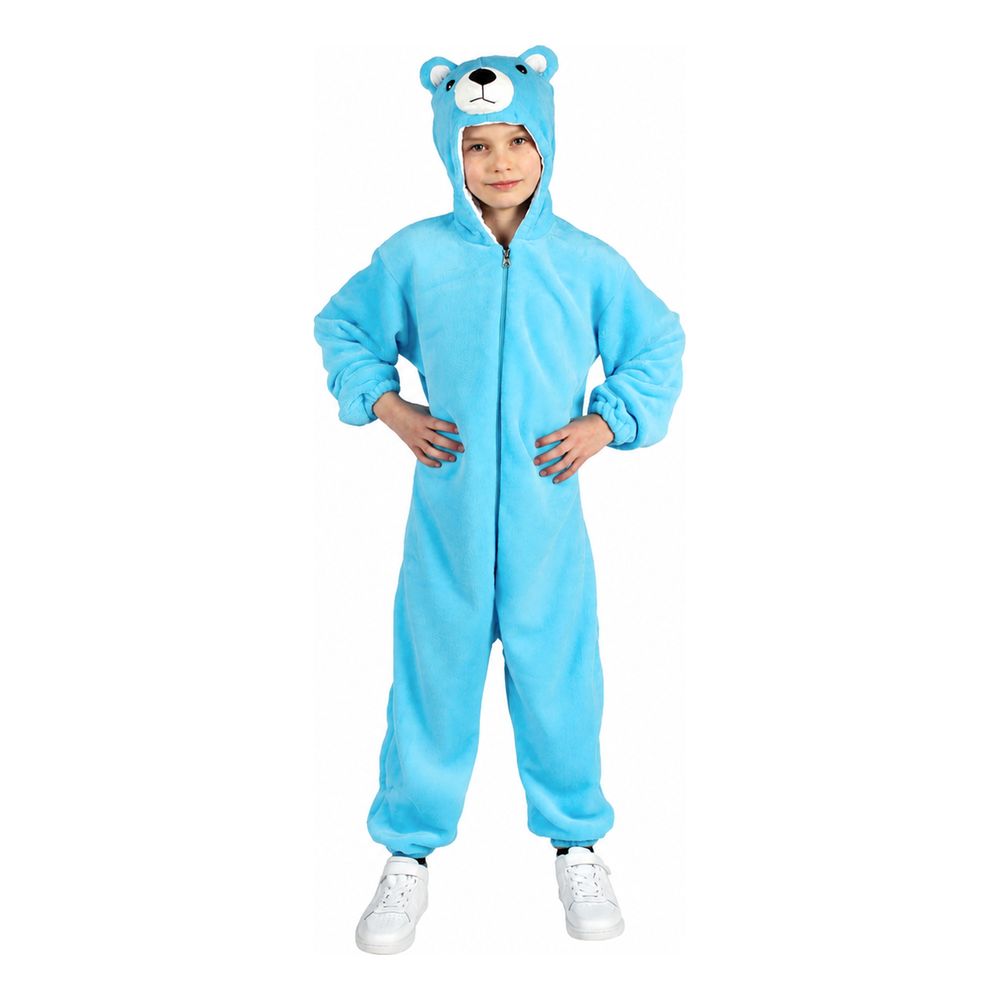 Onesie Blå Björn Barn Maskeraddräkt