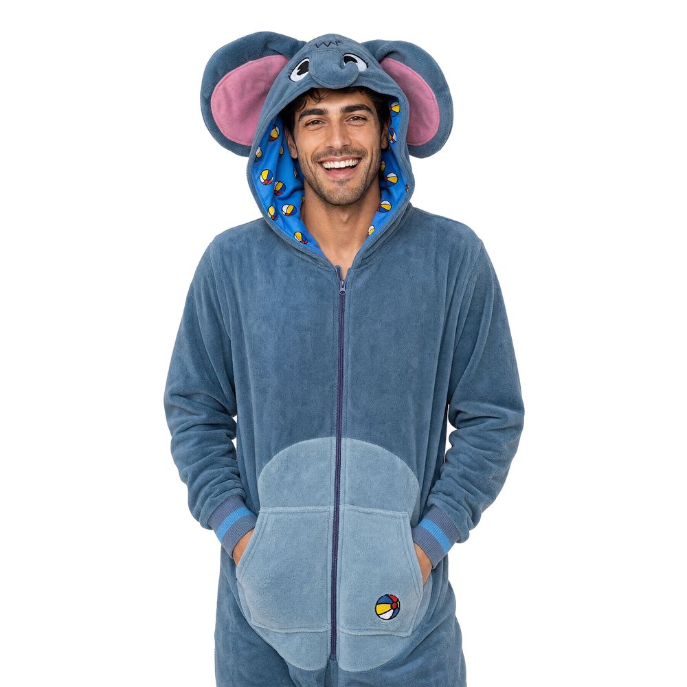 Onesie Elefant Maskeraddräkt