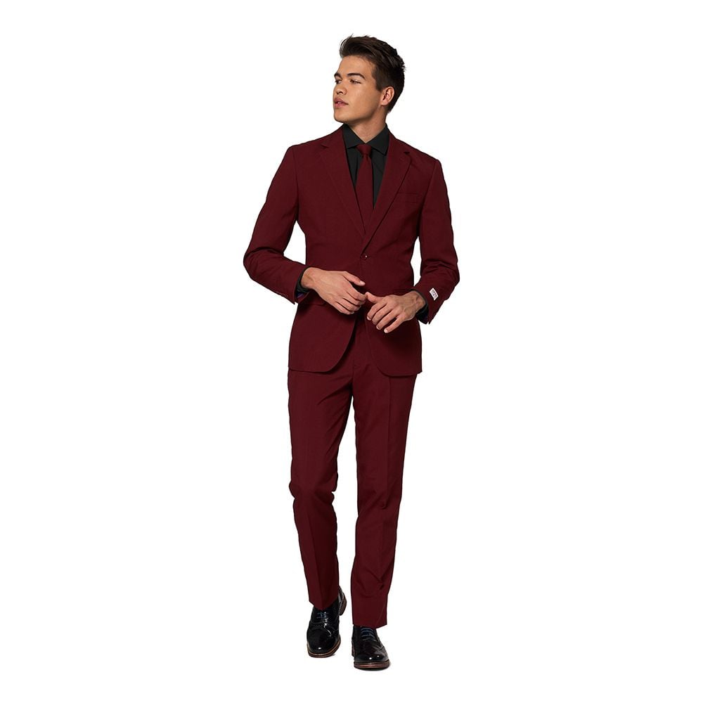 OppoSuits Burgundy Kostym
