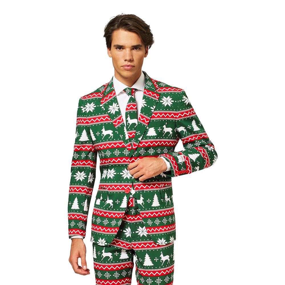 OppoSuits Festive Green Dress