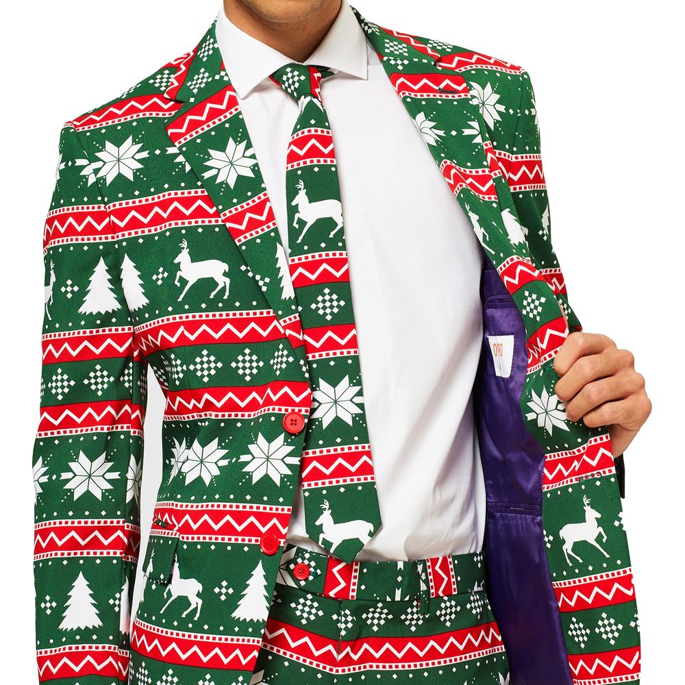 OppoSuits Festive Green Dress