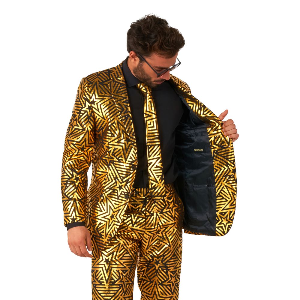 OppoSuits Golden Geo Star Kostym
