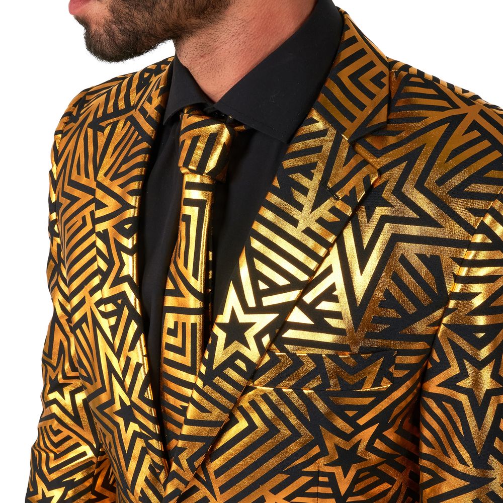 OppoSuits Golden Geo Star Kostym
