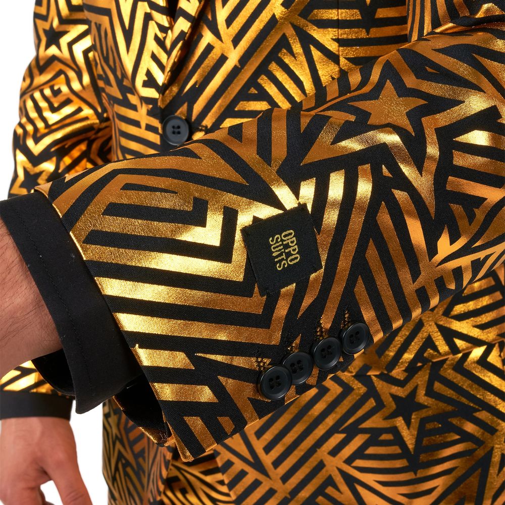 OppoSuits Golden Geo Star Kostym