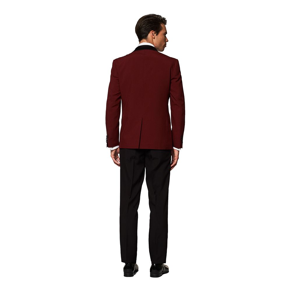 OppoSuits Hot Burgundy Smoking