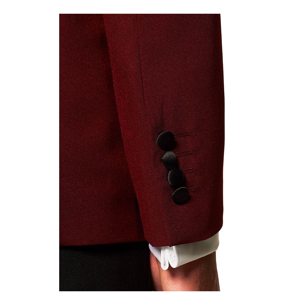 OppoSuits Hot Burgundy Smoking