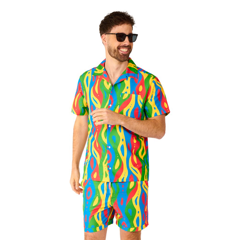 OppoSuits Loopy Lines Shorts Kostym