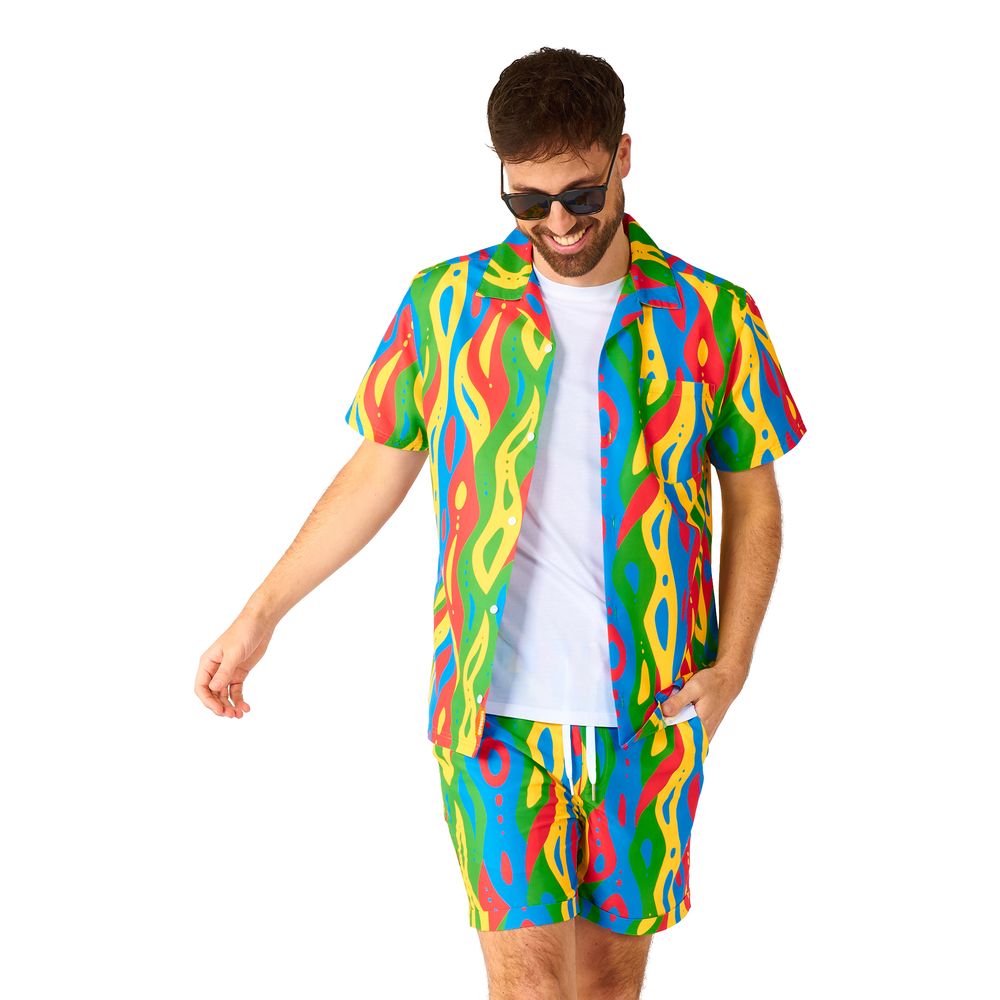 OppoSuits Loopy Lines Shorts Kostym