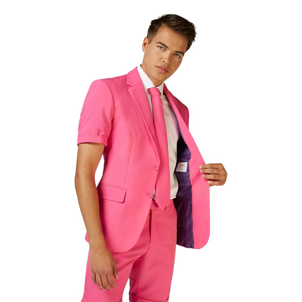 OppoSuits Mr. Pink Jakkesæt med Shorts