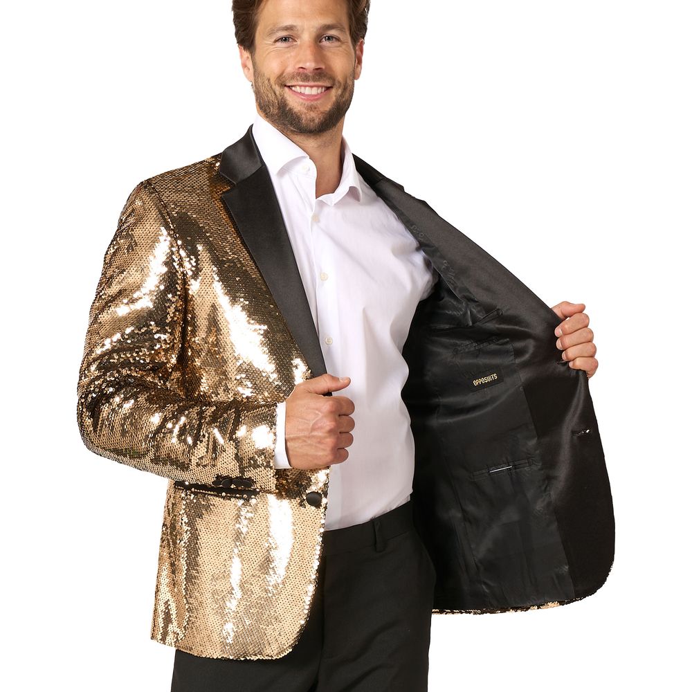 OppoSuits Paljettkavaj Briliant Guld