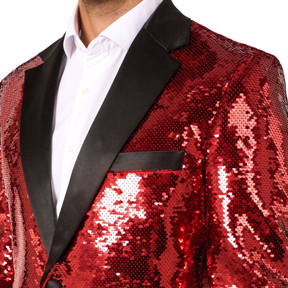 OppoSuits Paljettblazer Brilliant Rød