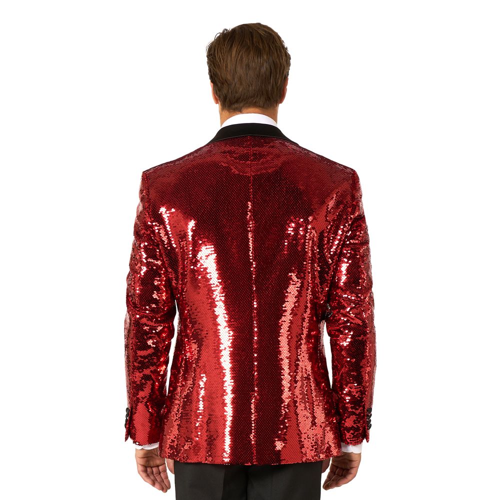 OppoSuits Paljettblazer Brilliant Rød