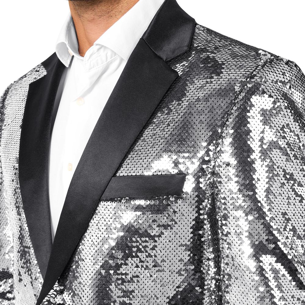 OppoSuits Paljettblazer Briliant Silver