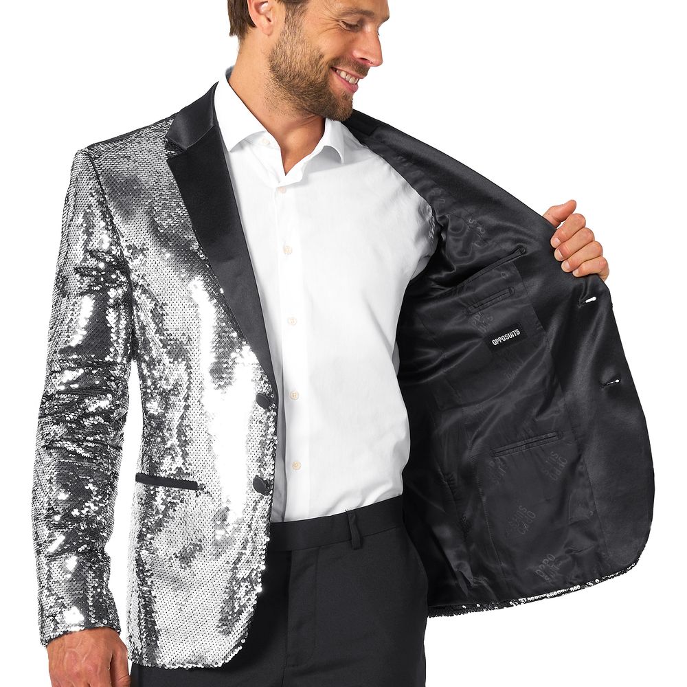 OppoSuits Paljettblazer Briliant Silver