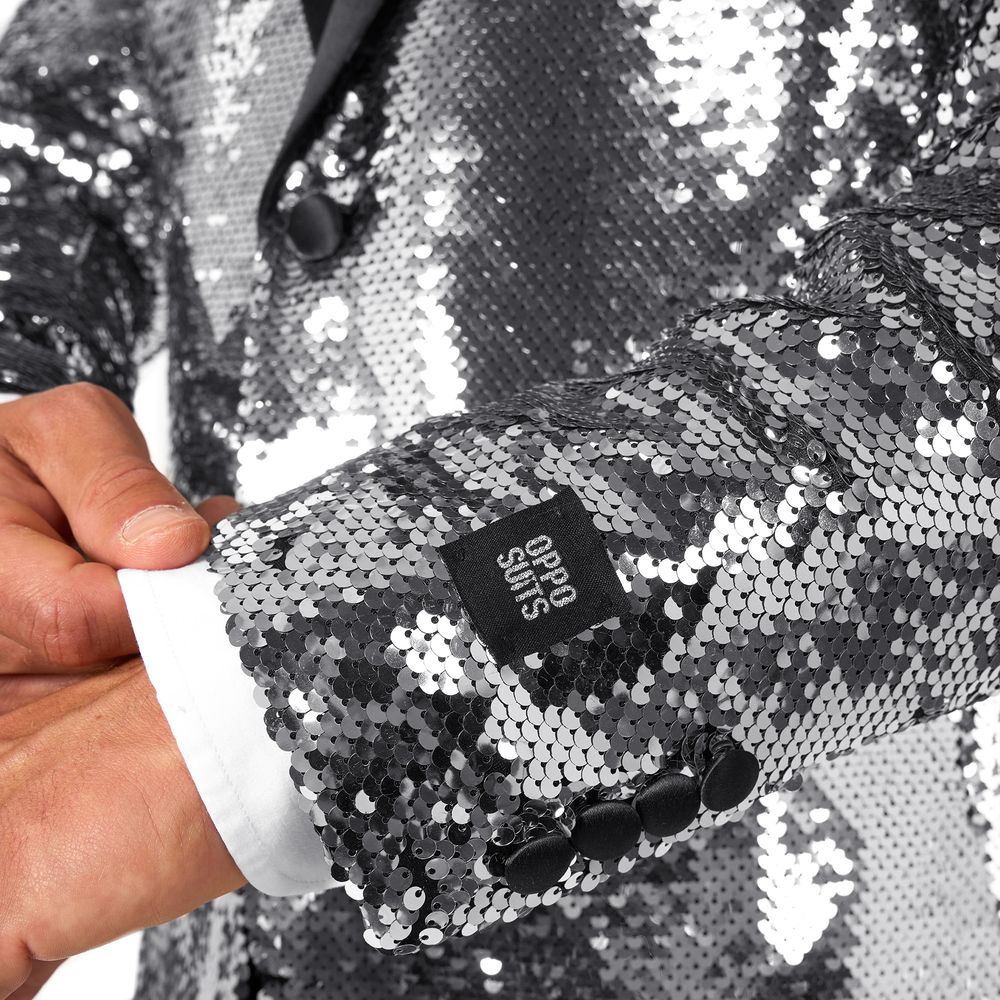 OppoSuits Paljettblazer Briliant Silver