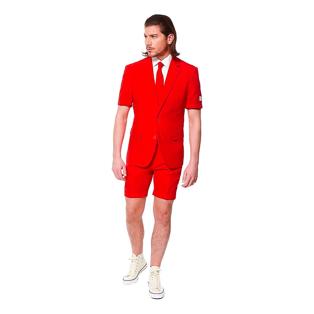 OppoSuits Red Devil Shorts Kostym