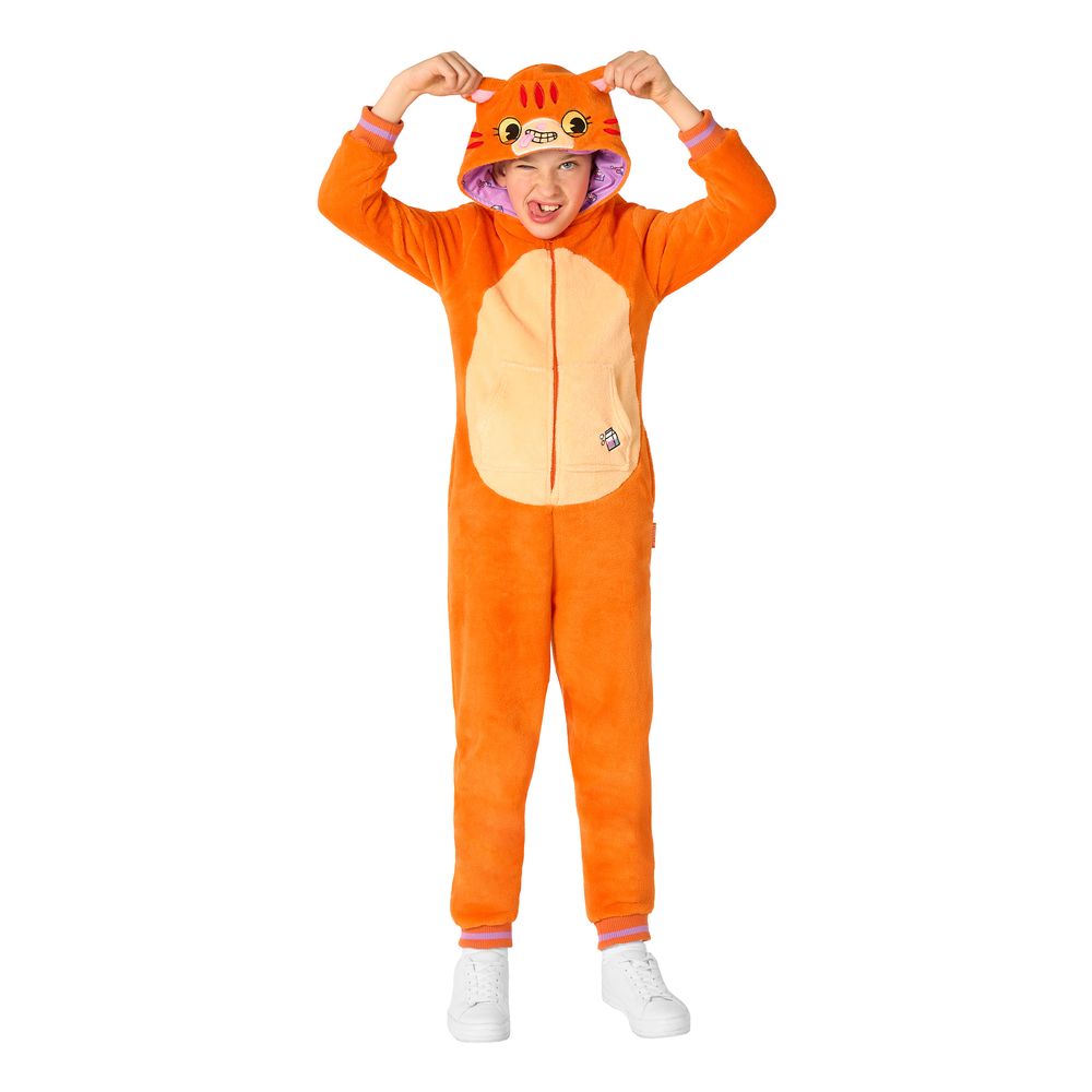 OppoSuits Rød Kat Børne Onesie