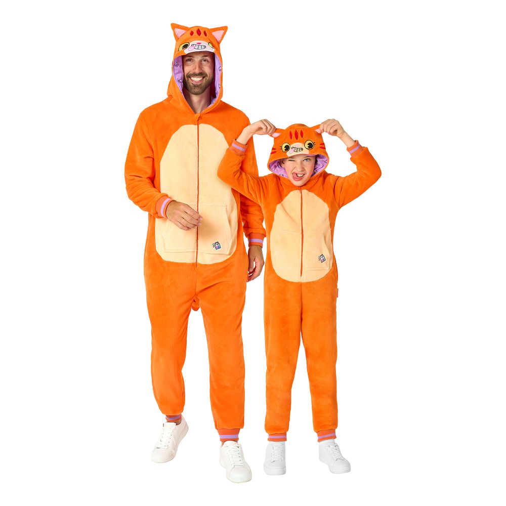 OppoSuits Rød Kat Børne Onesie