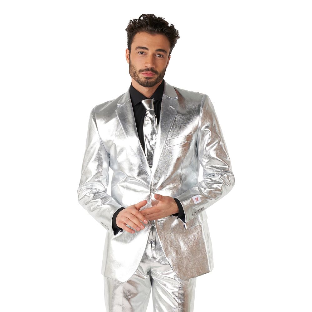 OppoSuits Shiny Jakkesæt Sølv