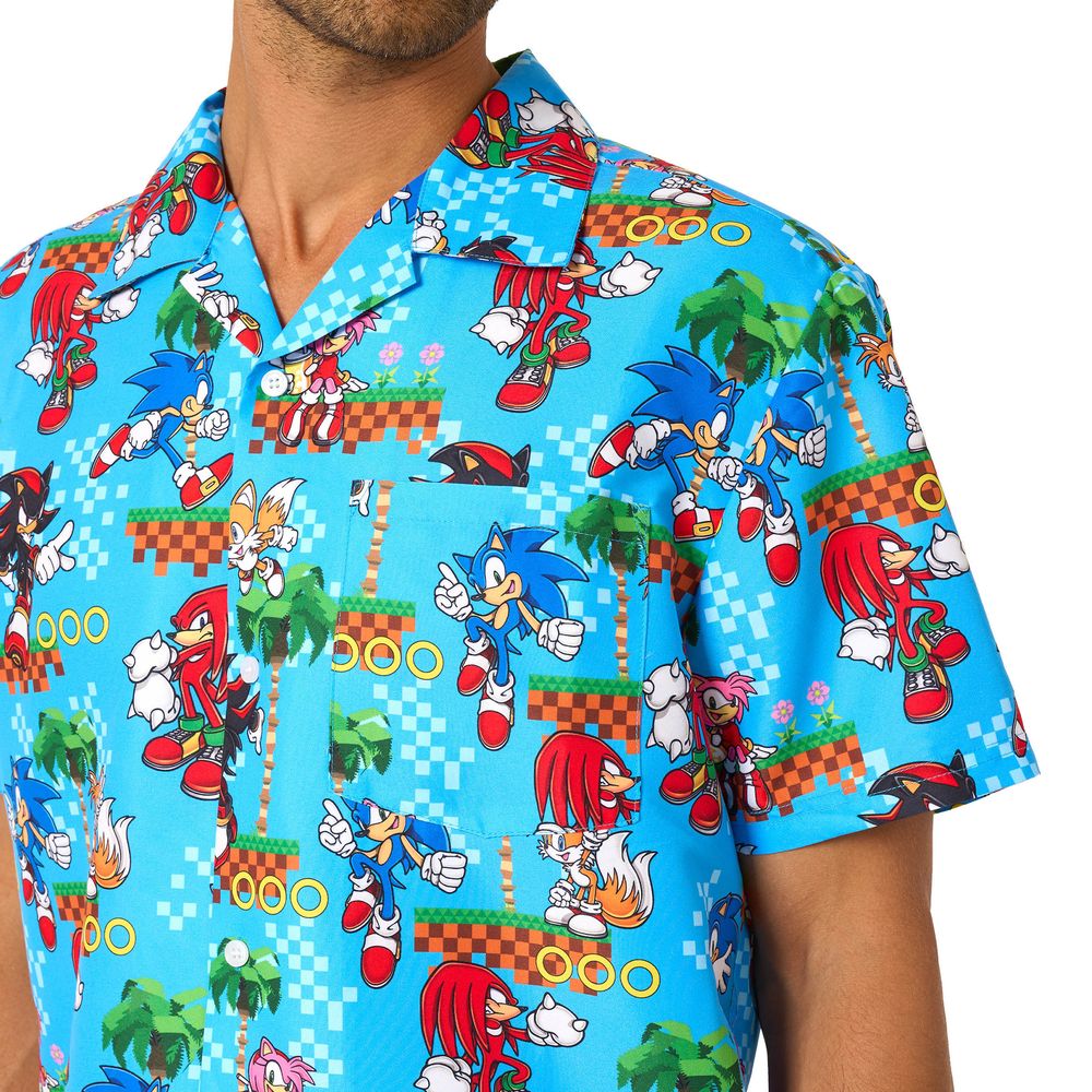 OppoSuits Sonic™ Green Hill Shorts Kostym