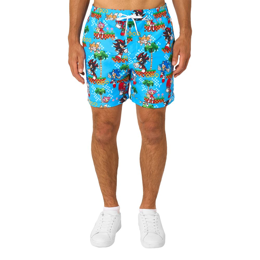 OppoSuits Sonic™ Green Hill Shorts Kostym