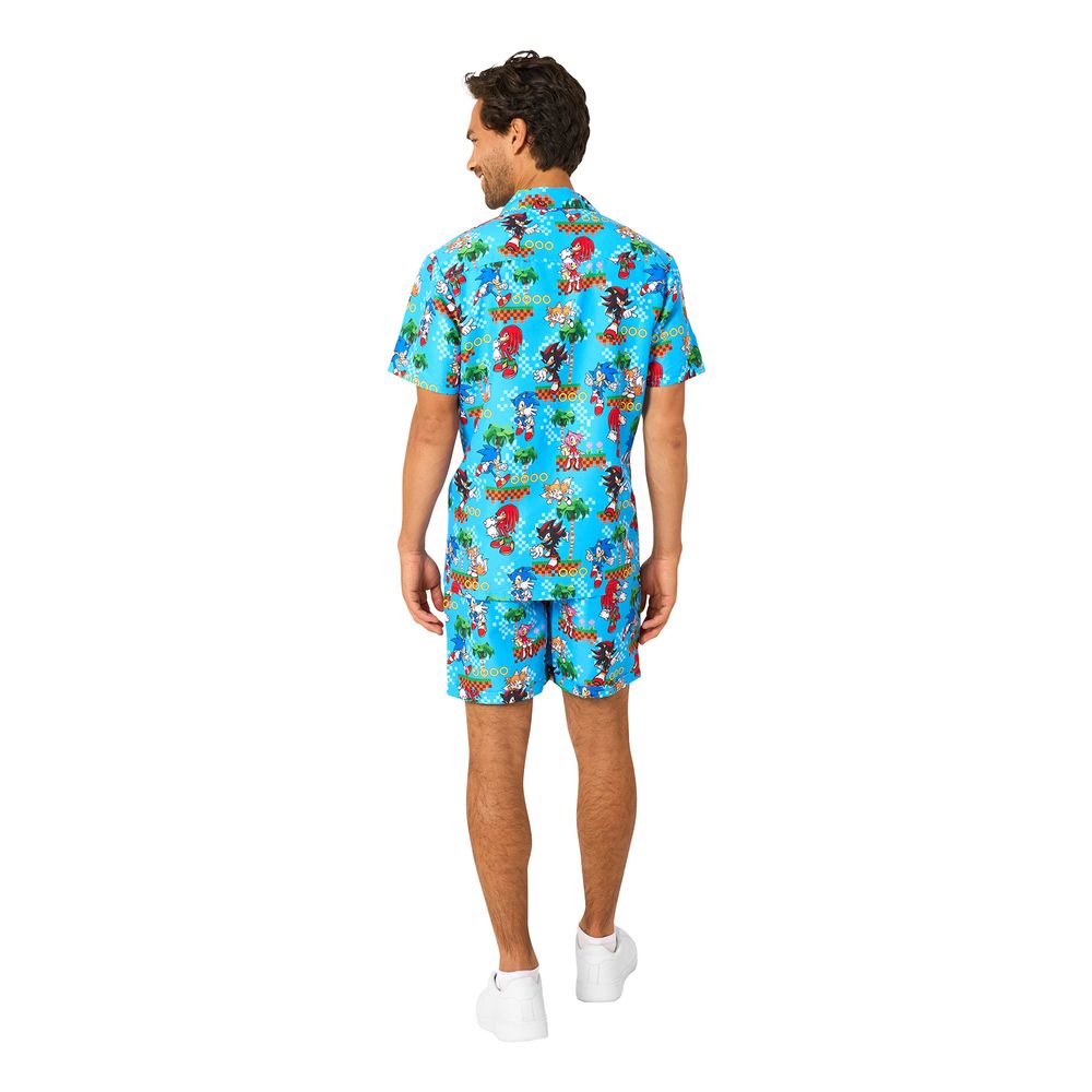 OppoSuits Sonic™ Green Hill Shorts Kostym