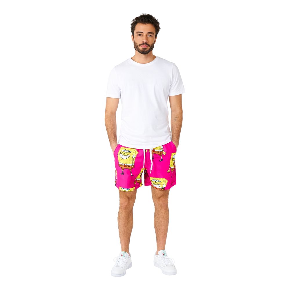 OppoSuits SvampeBob Firkant Lyserøde Shorts Jakkesæt