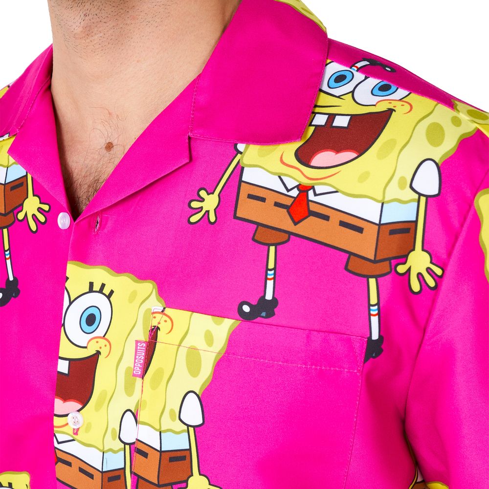 OppoSuits SvampeBob Firkant Lyserøde Shorts Jakkesæt