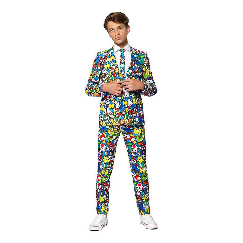 OppoSuits Teen Super Mario Kostym