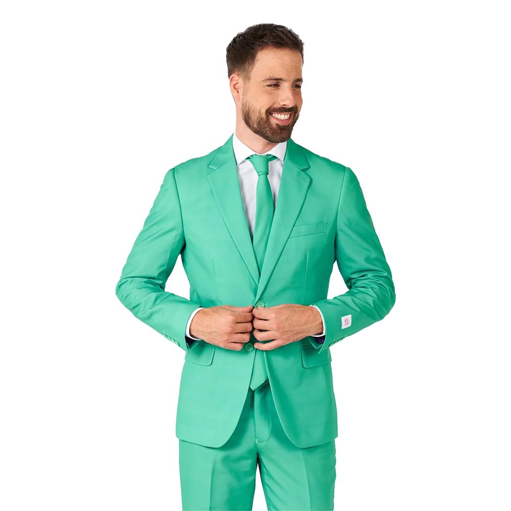 OppoSuits Trendy Turquoise Jakkesæt
